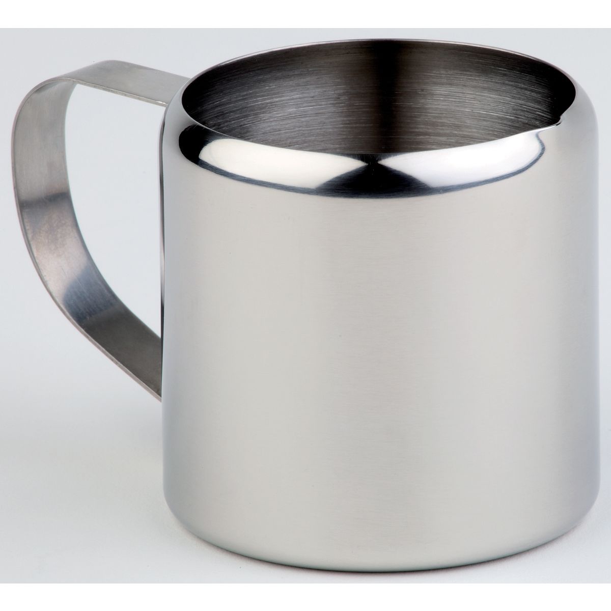 Bricco latte in acciaio APS; 90 ml, 4.8x5.5 cm (ØxH); argento; rotonda