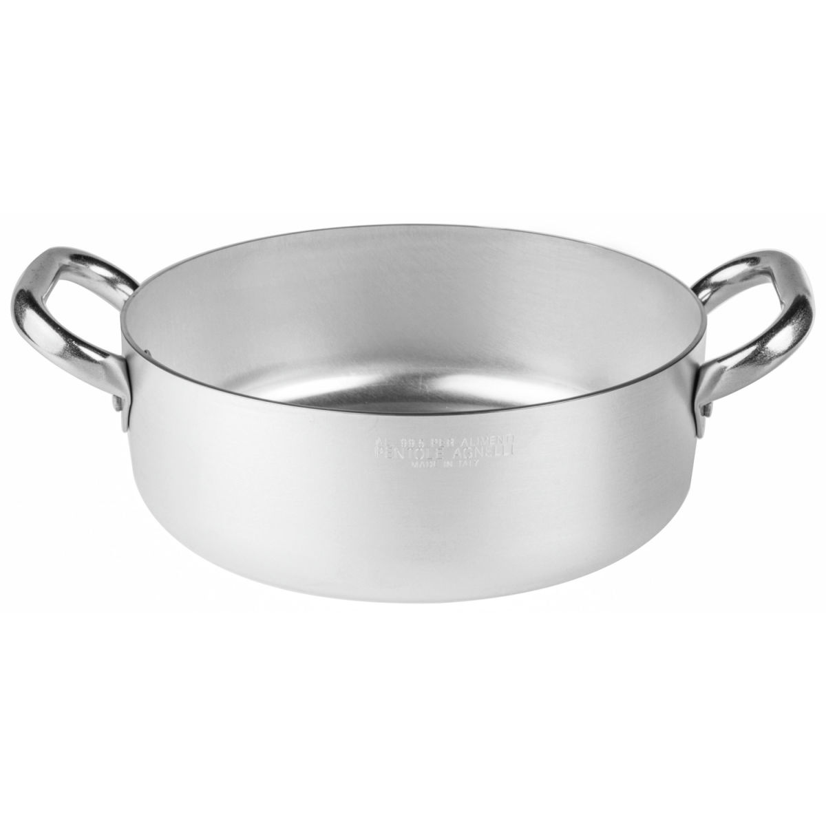 Casseruola Aluminio Agnelli; 6400ml, 28x9.5 cm (ØxH); argento; rotonda