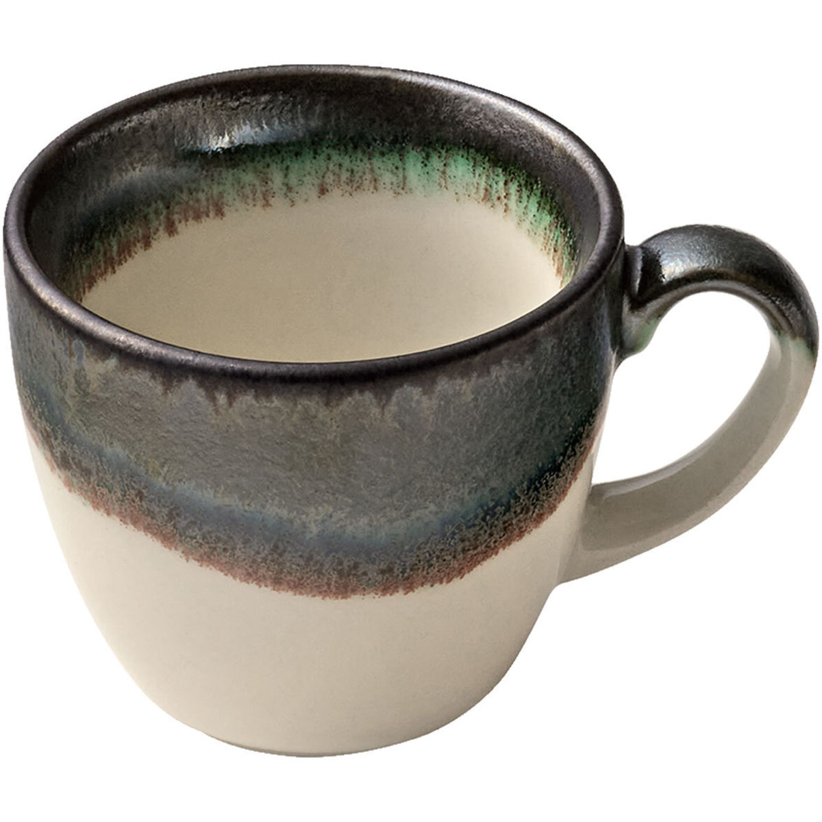 Tazza Perfect Match Avocado HEART&SOUL; 80ml, 6x6 cm (ØxH); verde/bianco; rotonda; 6 pz. / confezione