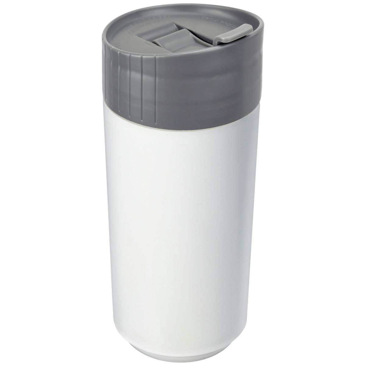 Tazza riutilizzabile Bio-Coffee Premium dom; 425ml, 7.5x19 cm (ØxH); bianco/grigio; 2 pz. / confezione