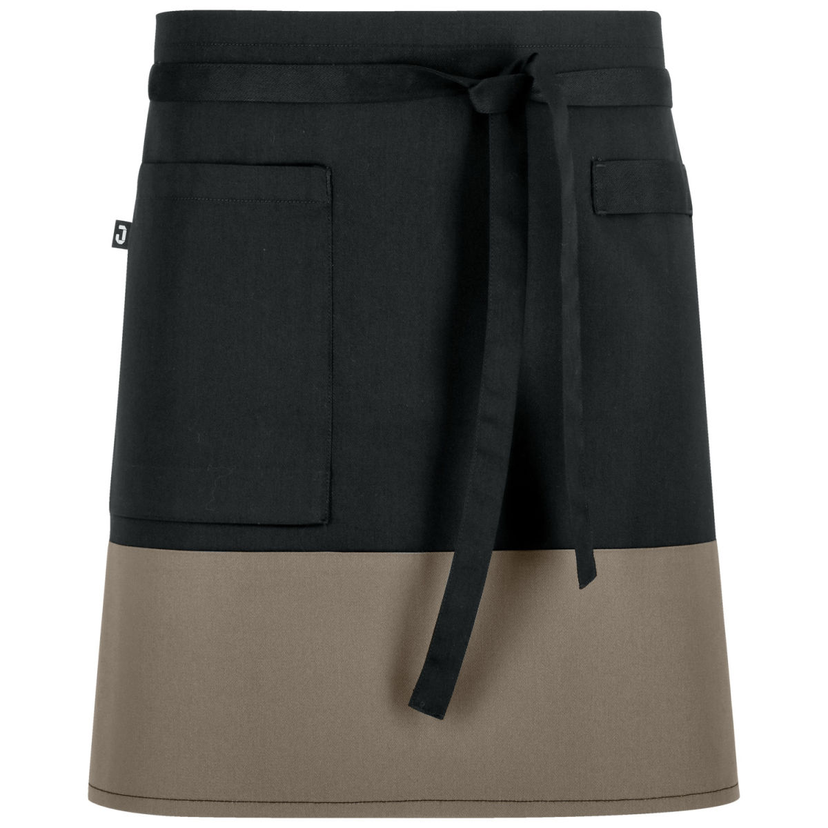 JOBELINE Schürze Bicolor 45x80 cm (LxB) 45x80 cm (LxB); schwarz/taupe