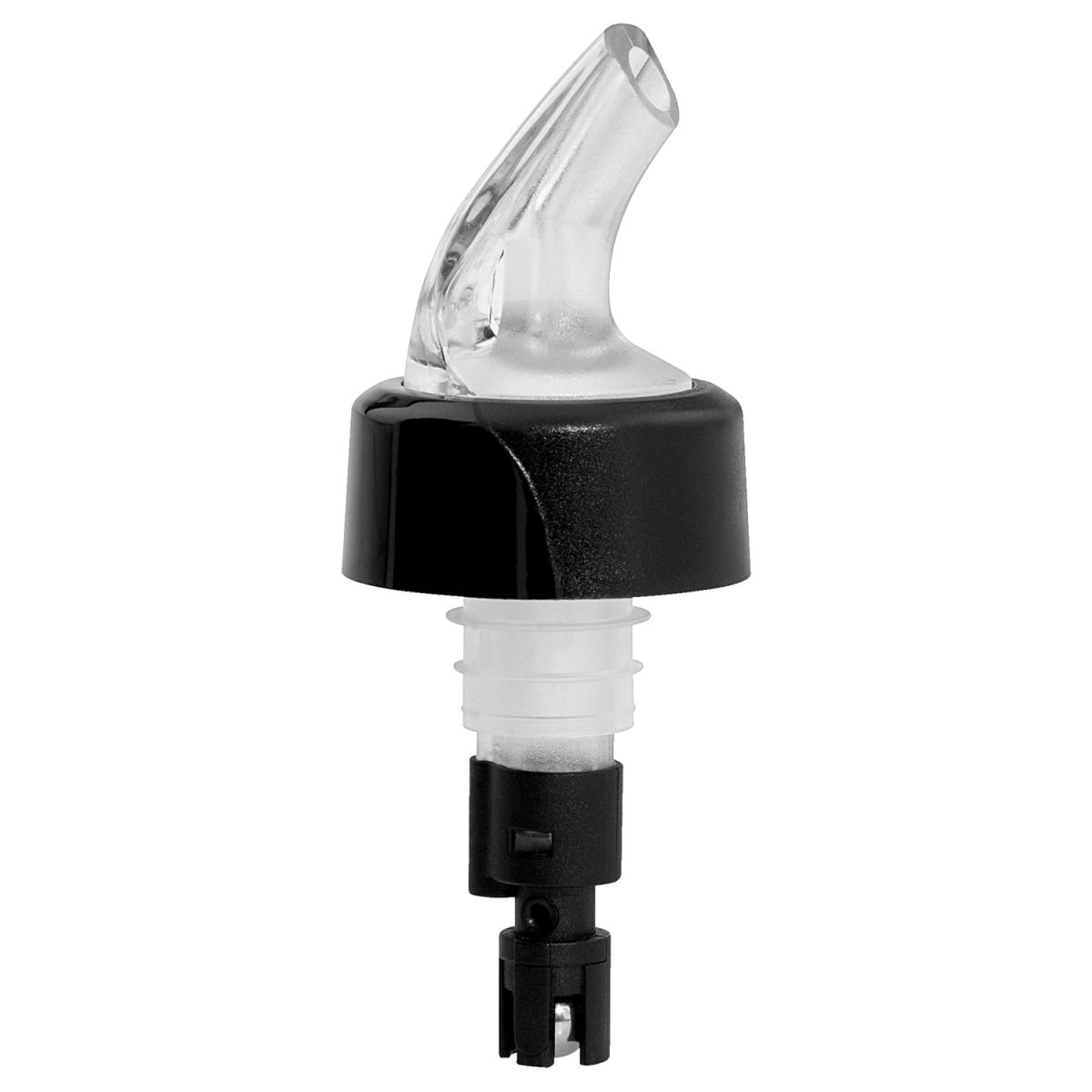 Fuchs Gastronomiebedarf Dosierausgießer 3 cl 10 cm (L); schwarz; 2 Stück / Pack