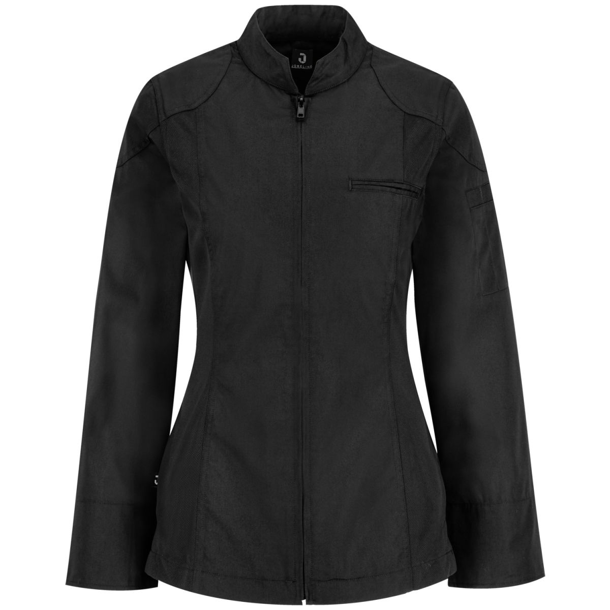 JOBELINE Damen Kochjacke Racer Langarm Kleidergröße 36; schwarz