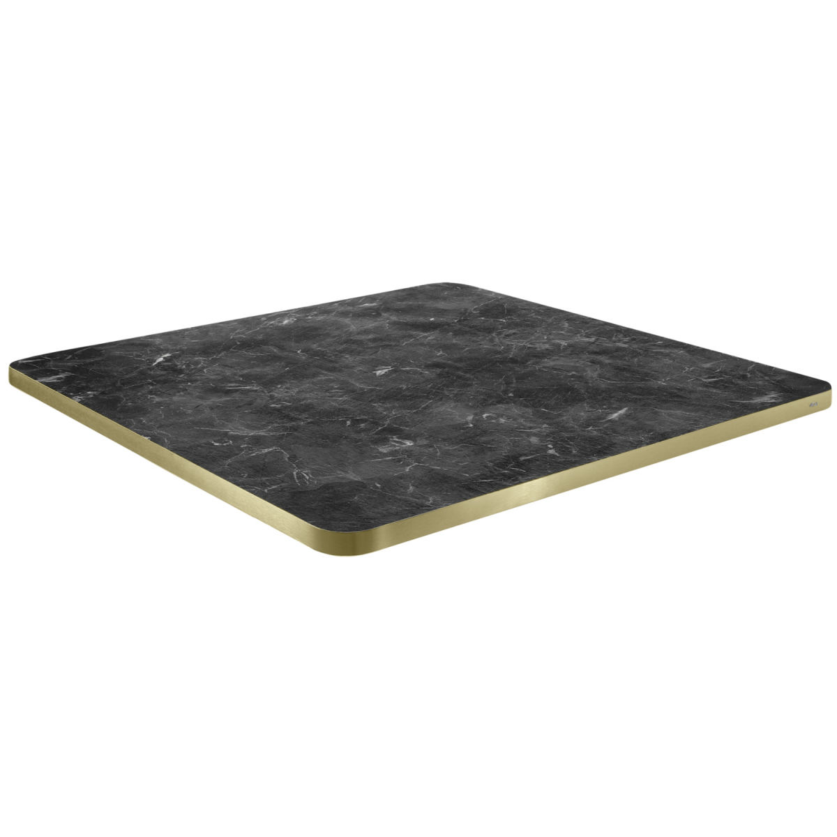 VEGA Indoor-Tischplatte Marvani quadratisch 68x68x2.5 cm (LxBxH); gold/schwarz/marmoriert; quadratisch