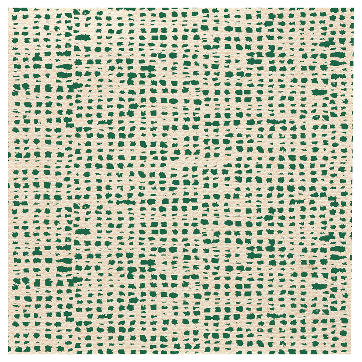 Servilleta Dakar pliegue 1/4 GARCIA DE POU; 20x20 cm (AnxLg); crudo/verde; 100 pz. / Paquete