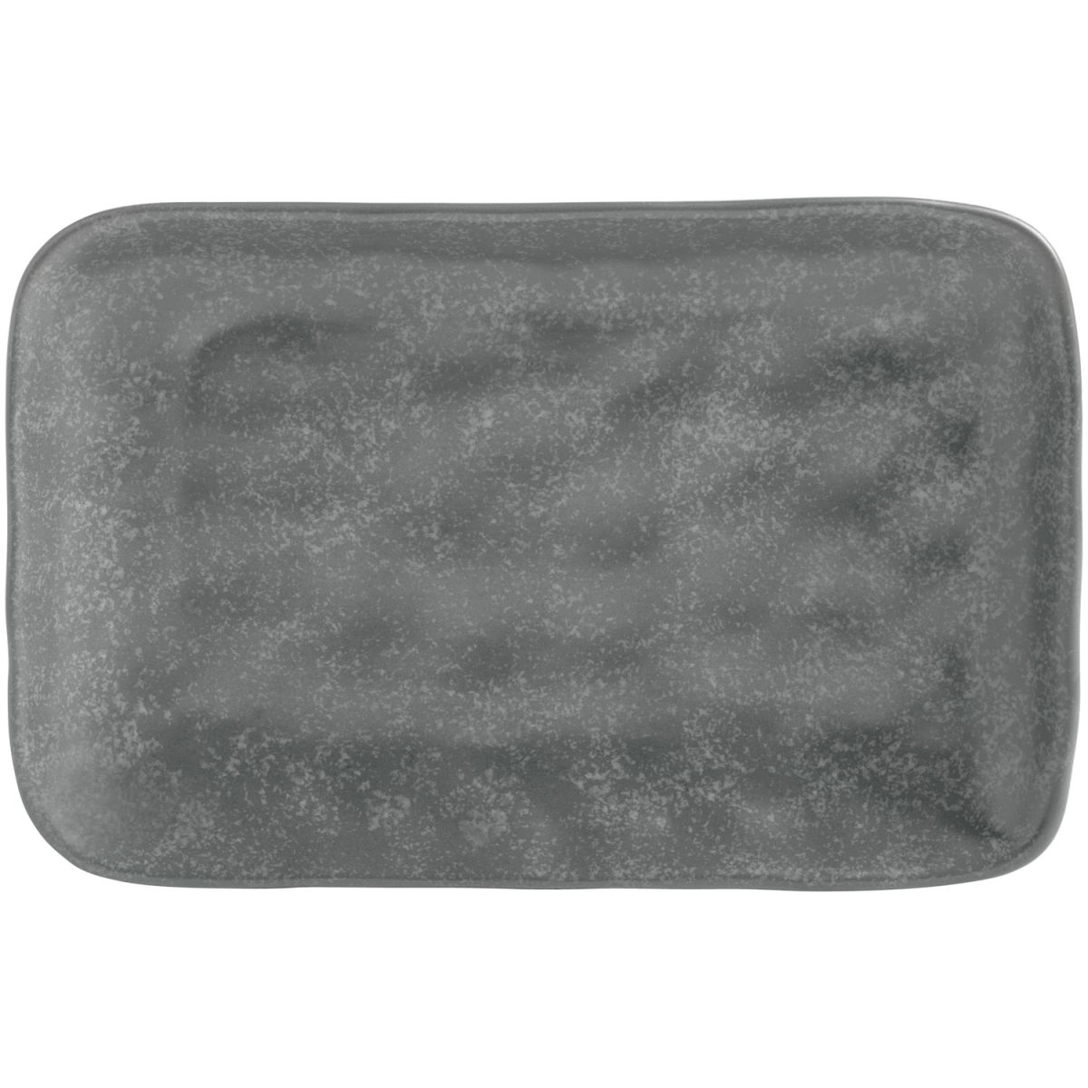 VEGA Servierplatte Arona rechteckig 20.5x13.5x2.7 cm (LxBxH); anthrazit; rechteckig; 6 Stück / Pack