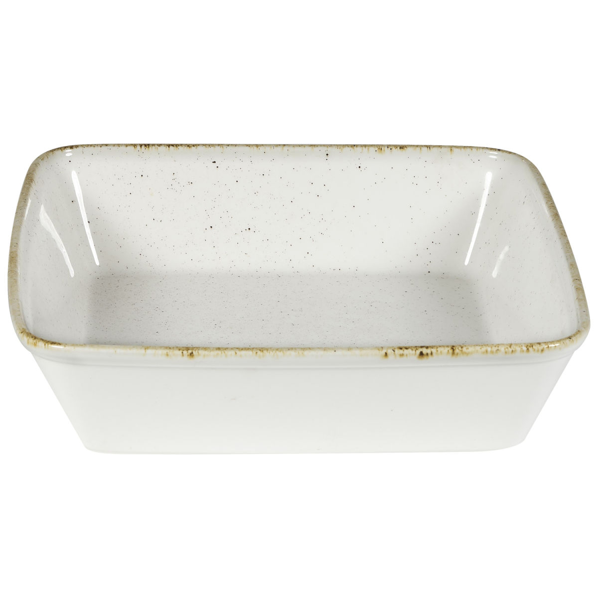 Ciotola buffet Hints Barley White quadrata Churchill; 2000 ml, 25x6.2 cm (LxH); bianco/marrone; quadrata; 6 pz. / confezione