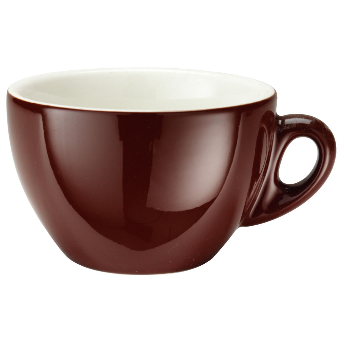 PULSIVA Milchkaffeetasse Joy 2.0 300 ml, 10.5x6.7 cm (ØxH); braun; rund; 6 Stück / Pack