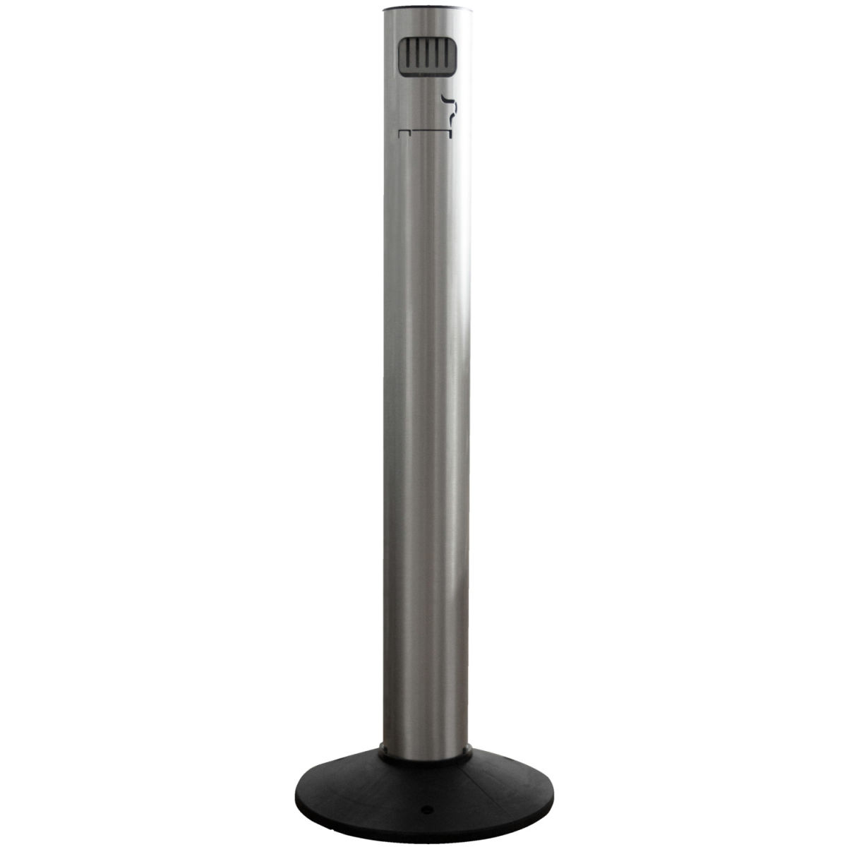 Posacenere a colonna Pablo STIL CASA; 3000ml, 11.5x102 cm (ØxH); argento/nero