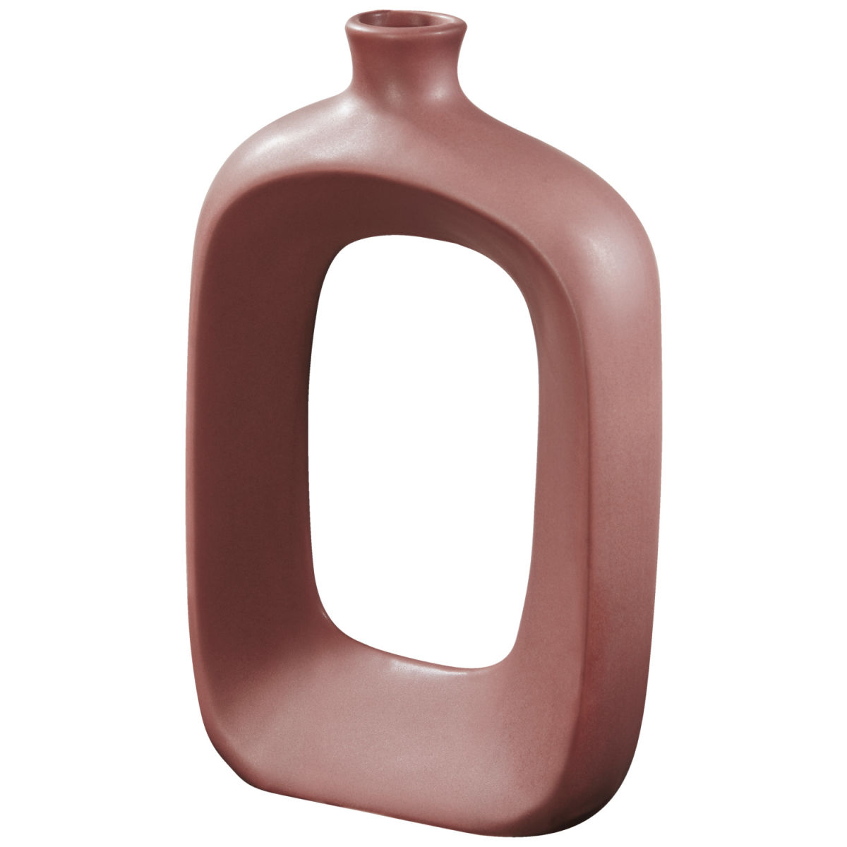 Vaso Esila medio VEGA; 14.6x5.2x23.4 cm (LxLxH); marsala; rettangolare