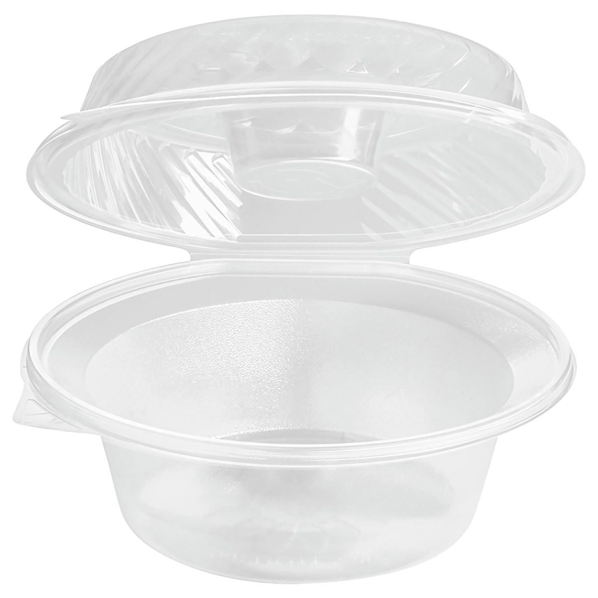 Ciotola per insalata con scomparto per salse e intingoli nel coperchio a cupola. PULSIVA; 2100ml, 21.5x10.5 cm (ØxH); 25 pz. / confezione