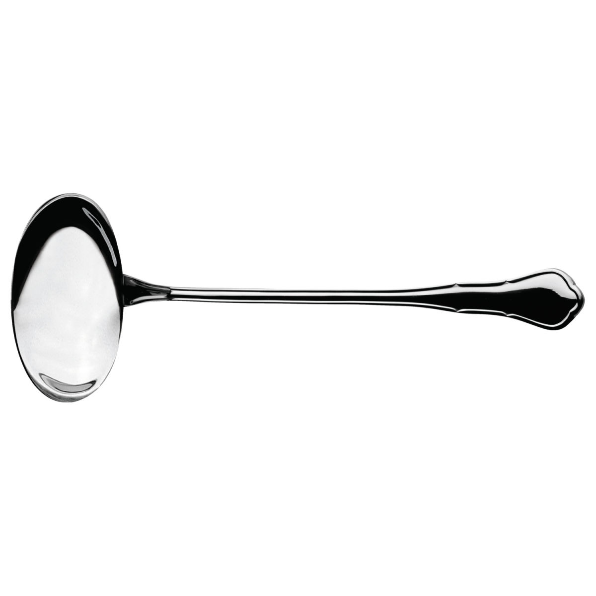 VEGA Suppenschöpfer Chippendale 100 ml, 27 cm (L); silber, Griff silber