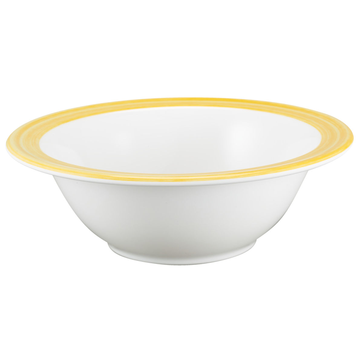 Cuenco Bistro WACA; 450ml, 16.5x5.6 cm (ØxAt); amarillo; redonda; 5 pz. / Paquete