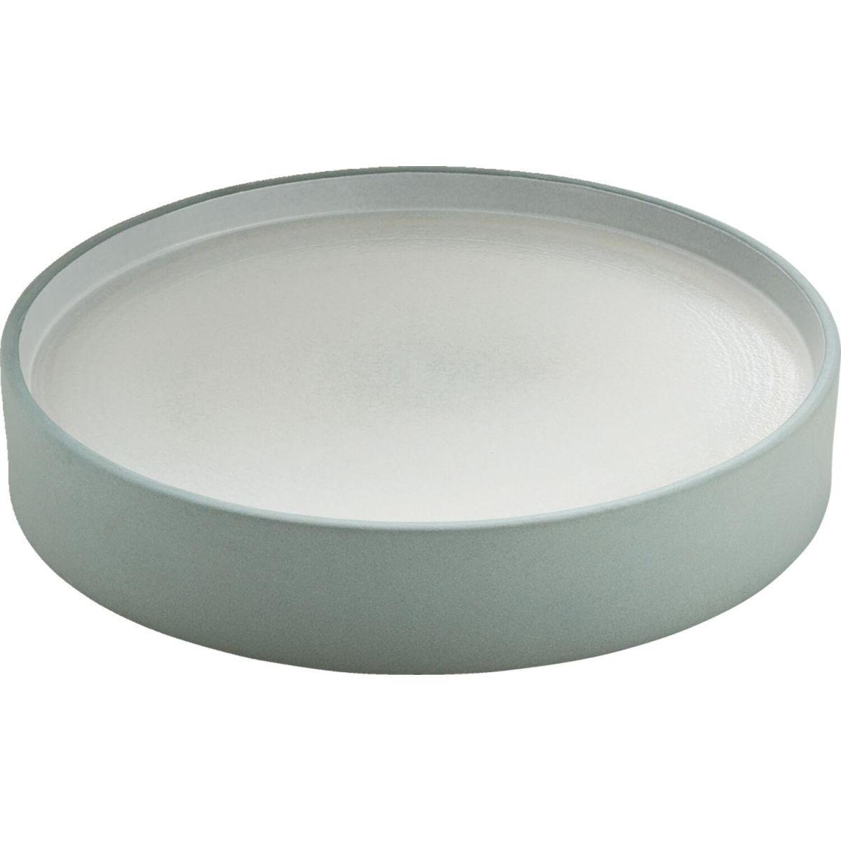 Playground Bord plat/diep 2in1; 24x4.5 cm (ØxH); grijs/wit; rond