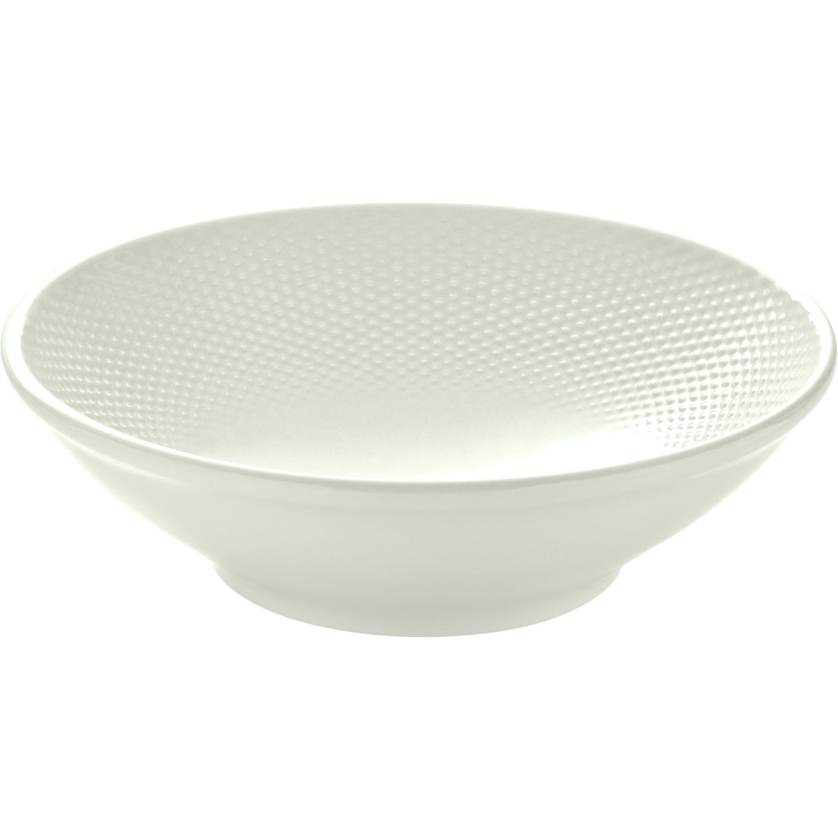 Ciotola Pine Relief rotonda HEART&SOUL; 1500 ml, 24x7 cm (ØxH); bianco crema; rotonda; 6 pz. / Pacco