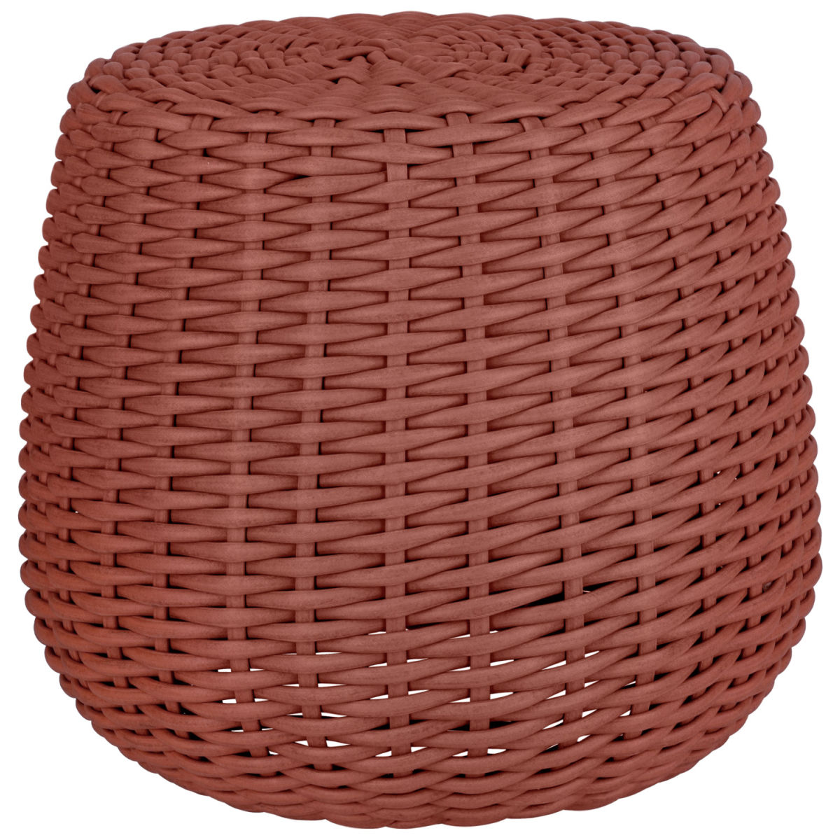VEGA Outdoor Sitz-Pouf / Beistelltisch Tavano 55x50 cm (ØxH); terrakotta meliert; zylinderförmig