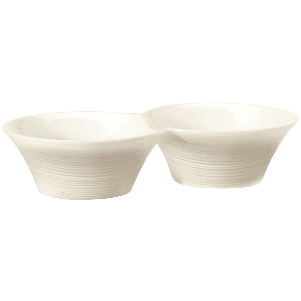 VEGA Twin-Schale Skyline 120 ml, 18x9.5x4 cm (LxBxH); cremeweiß; 4 Stück / Pack