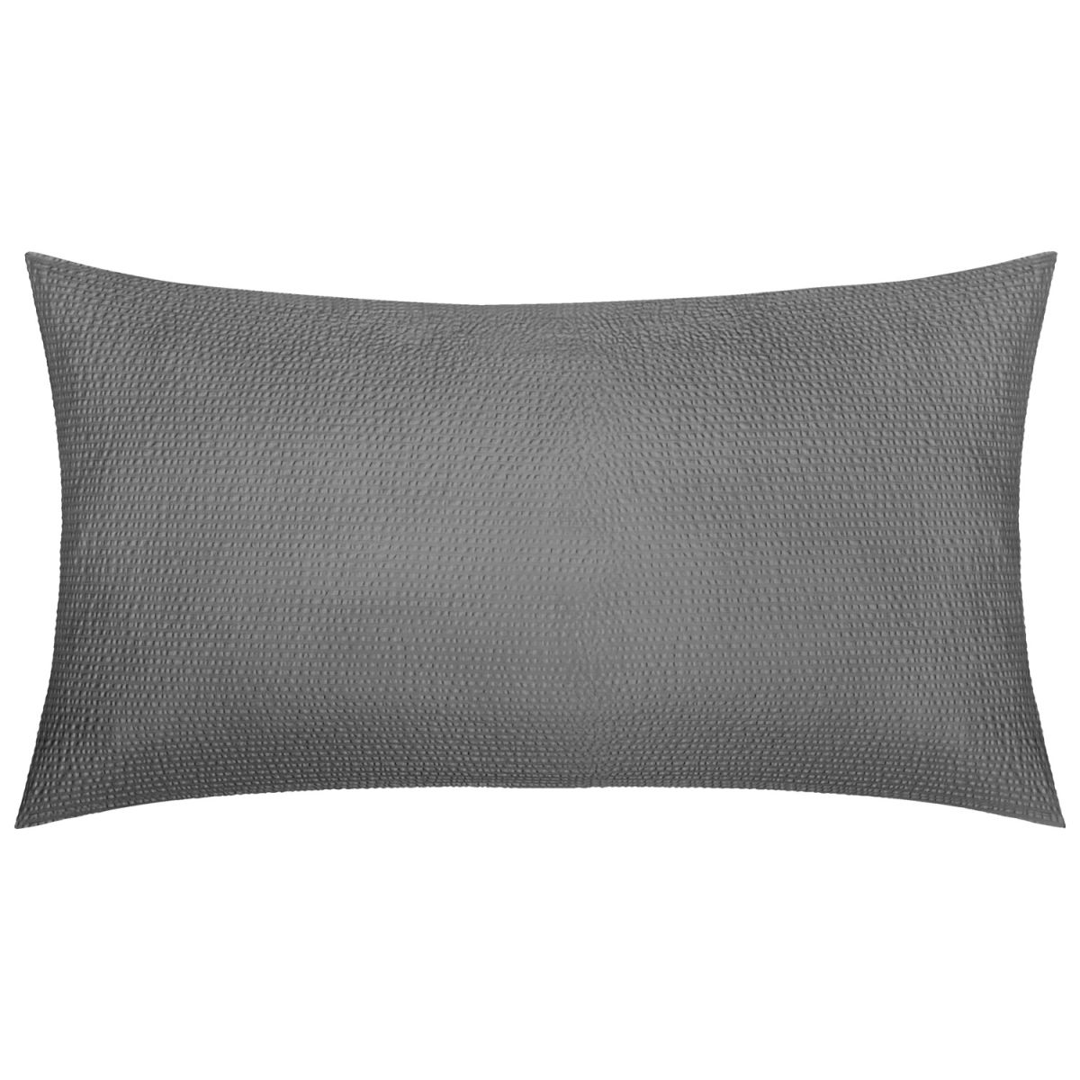 ERWIN M. Kussensloop Avellino geweven seersucker; 65x100 cm (LxB); grijs