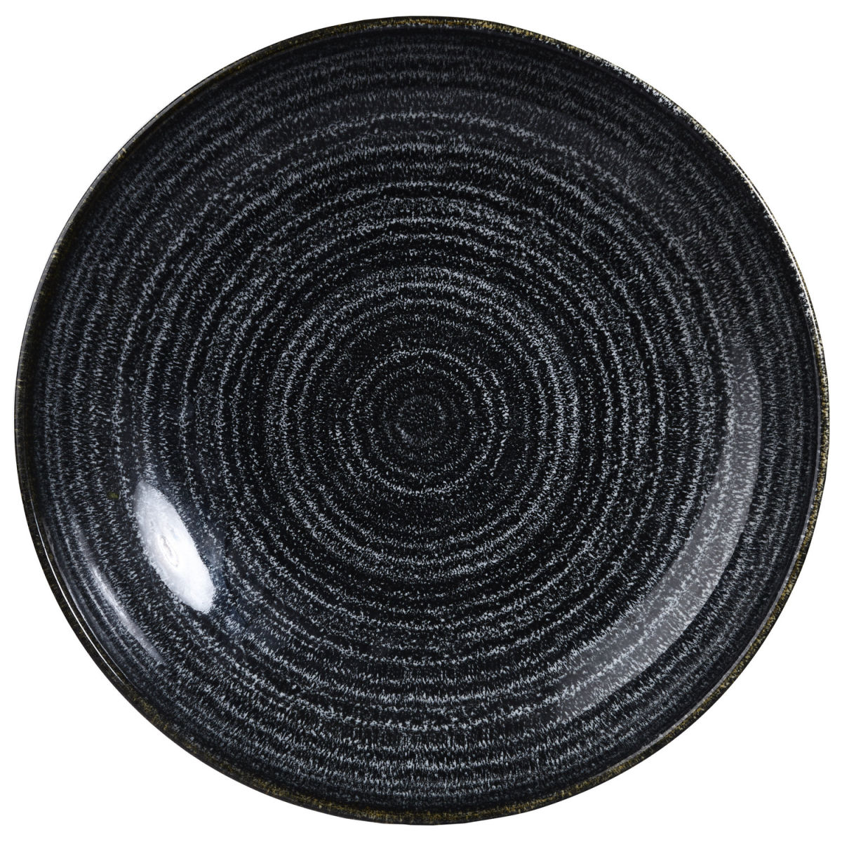 Churchill Teller tief Studio Prints Charcoal Black Coupe 426 ml, 18.2x3 cm (ØxH); schwarz; rund; 12 Stück / Pack