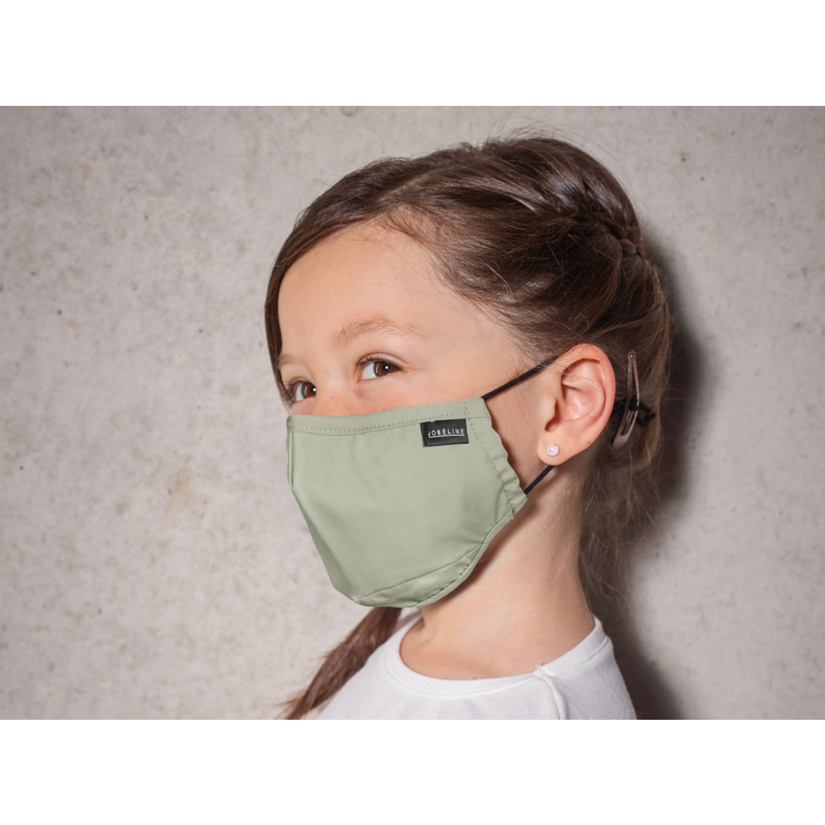 Mascherina protettiva per bambini riutilizzabile (6-12 anni) verde JOBELINE; verde