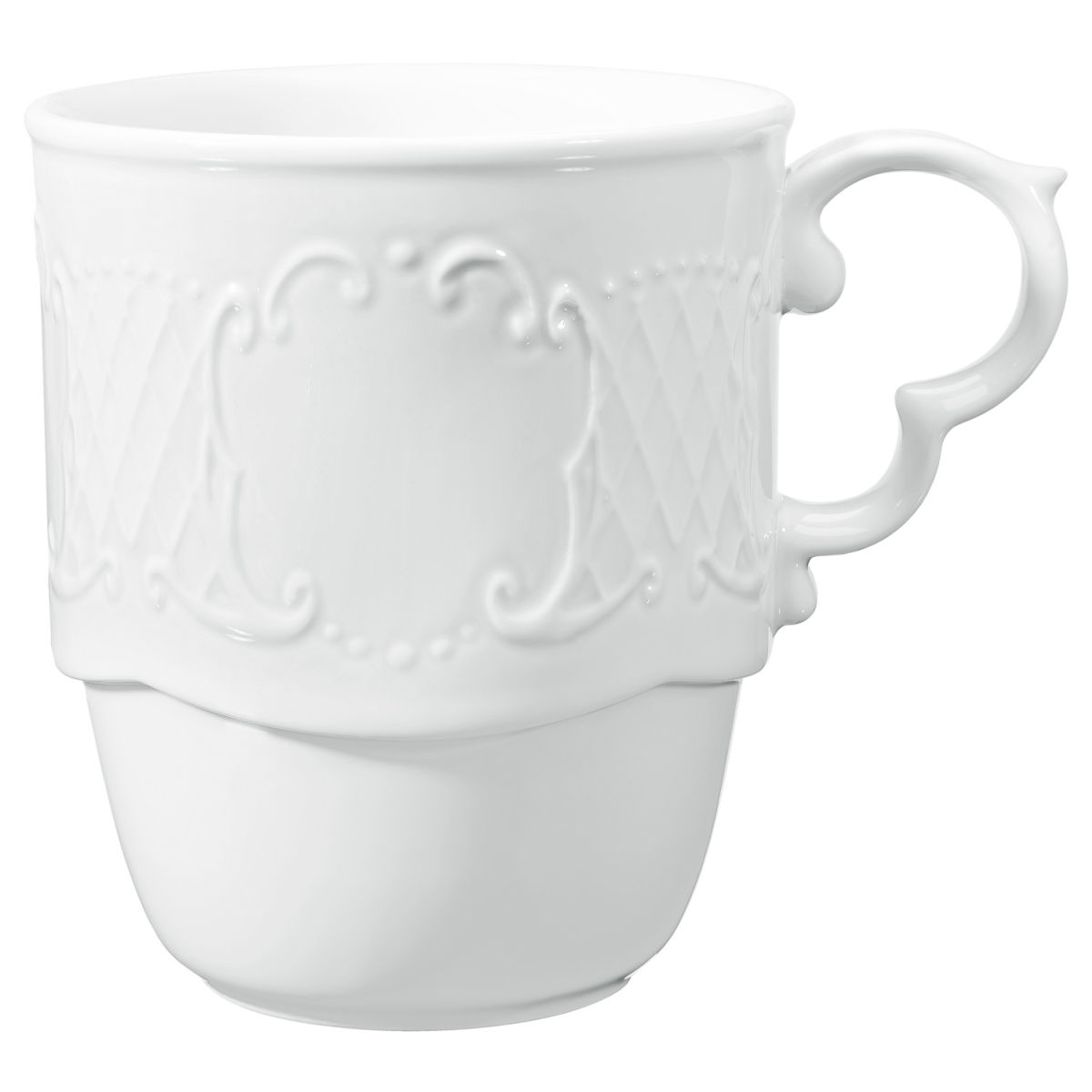 Tazza Mug Minuetto VEGA; 300 ml, 8x9.7 cm (ØxH); bianco; rotonda; 6 pz. / Pacco
