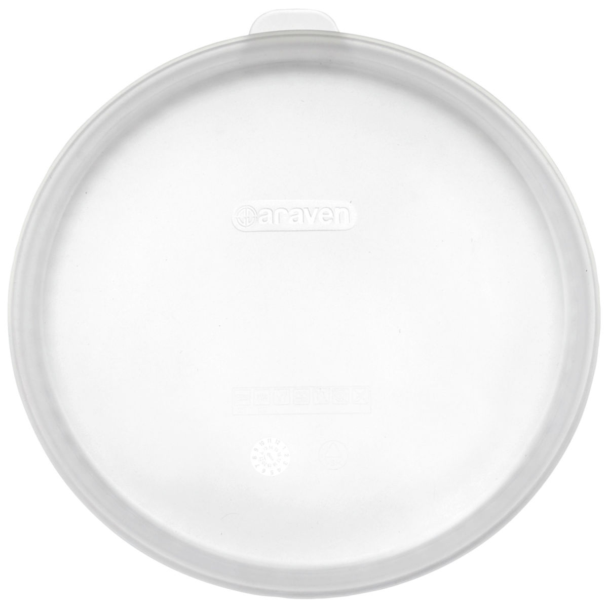 Coperchio universale Nevara Araven; 30 cm (Ø); bianco translucente; rotonda