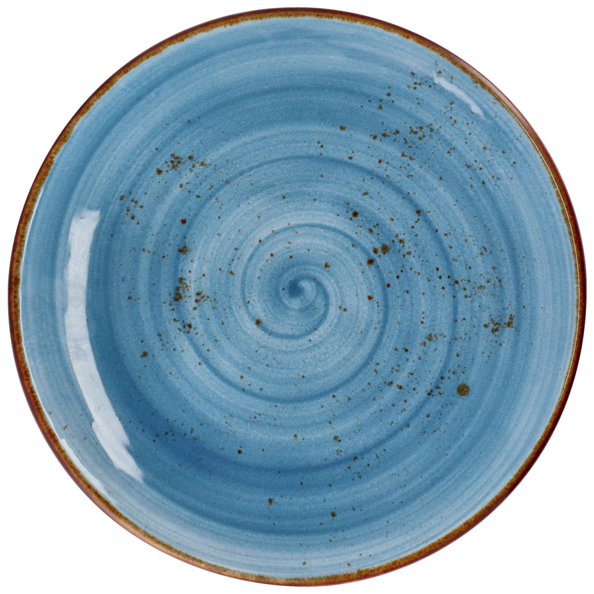 Piatto piano Nebro VEGA; 25 cm (Ø); blu chiaro; rotonda; 6 pz. / confezione