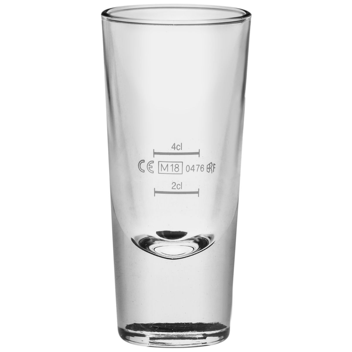 Bormioli Rocco Aperitiefglas Bistro Bar met vulstreepje; 130 ml, 6.2x13.5 cm (ØxH); transparant; 2 cl & 4 cl vulstreepje, 6 stuk / verpakking