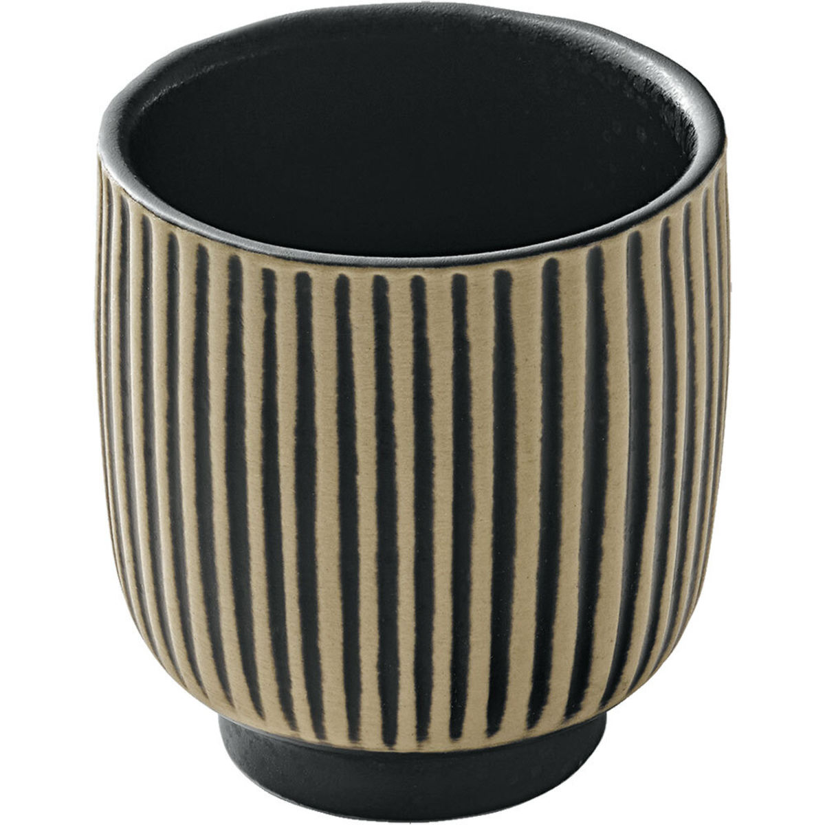 Tazzina caffè Nara senza manico Playground; 100ml, 6x6.6 cm (ØxH); nero/bianco; rotonda; 6 pz. / confezione