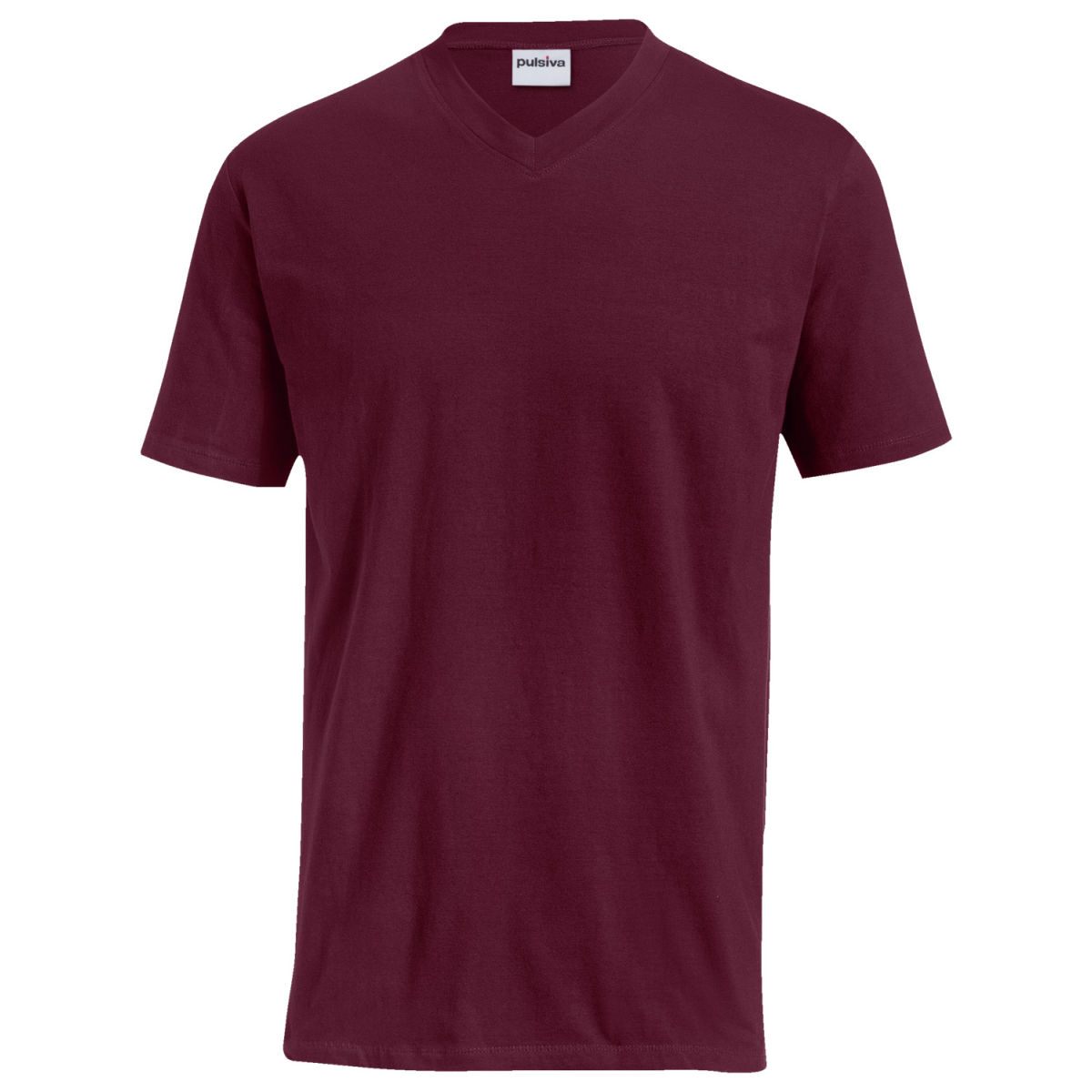 T-shirt da uomo Double-V PULSIVA; Taglia M; bordeaux; 2 pz. / confezione