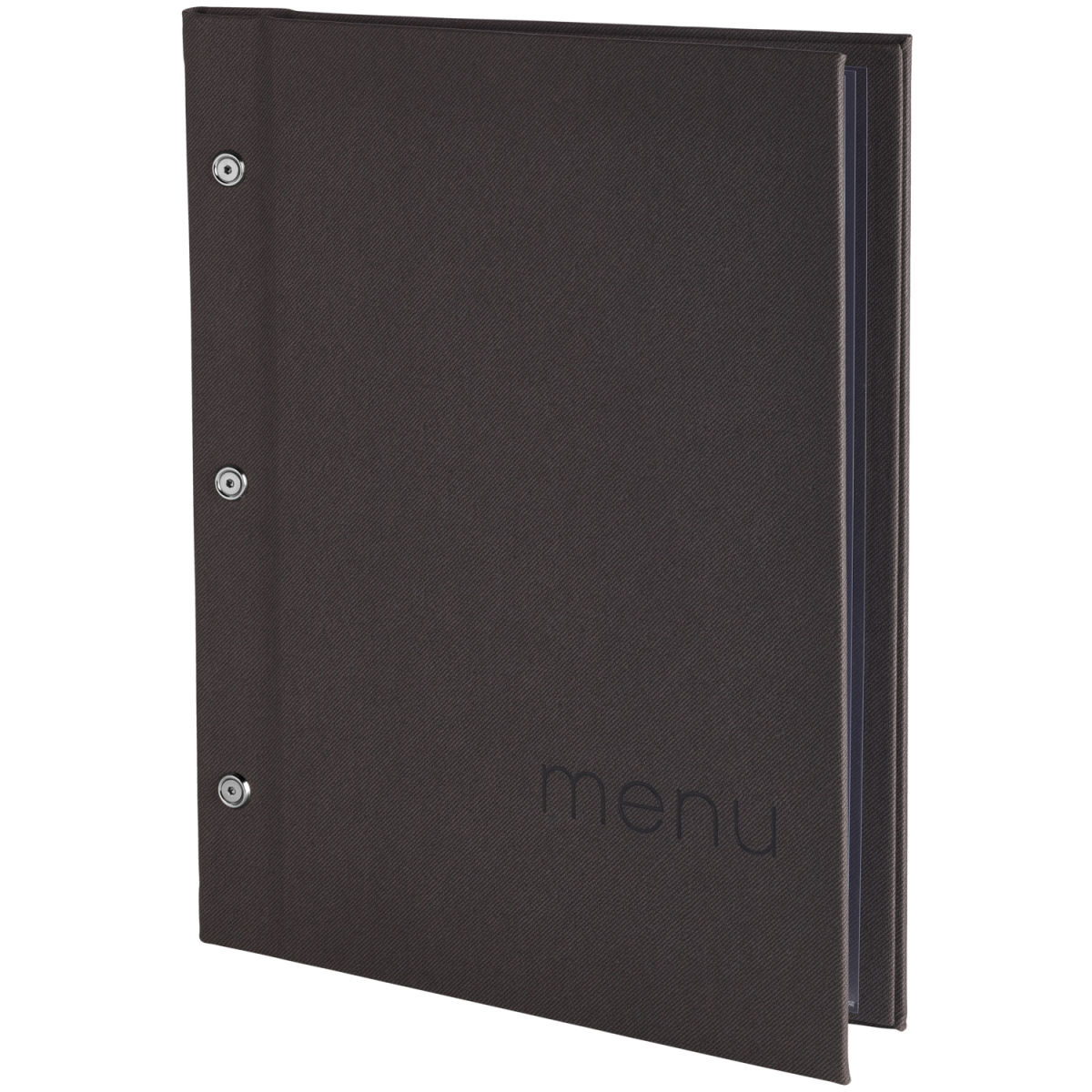 VEGA Speisekarte Perow A4, mit Prägung MENU DIN A4, 24.4x32.2 cm (BxH); anthrazit