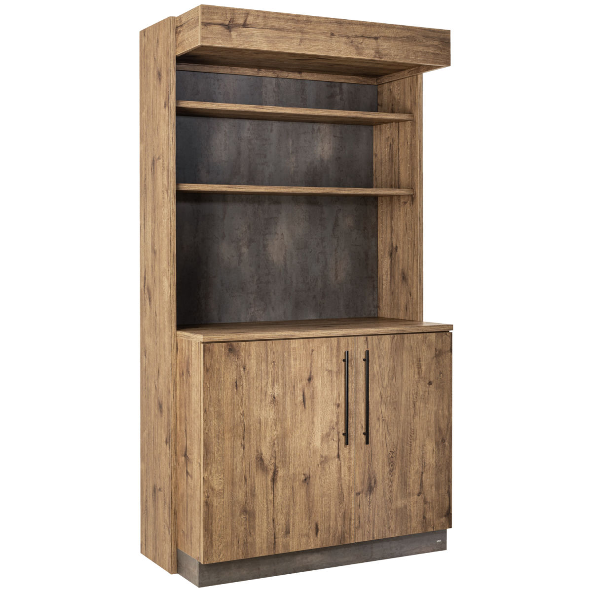 VEGA Servicestation Baristo Classic, mit Drehtüren 115x62x216 cm (BxTxH); eiche antik, Griff schwarz