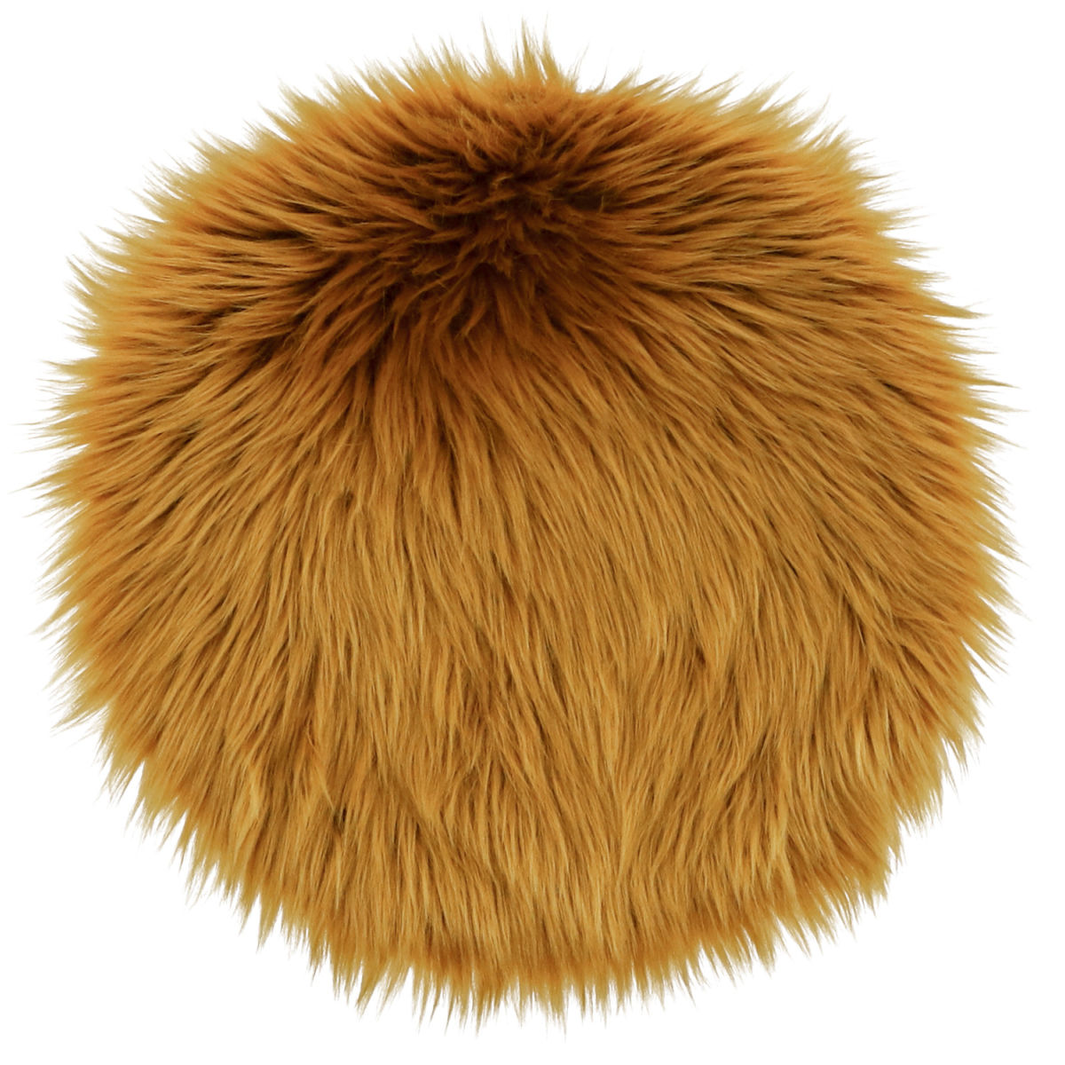 Cuscino Bergen rotondo ERWIN M.; 35 cm (Ø); senape; tinta unita, rotonda