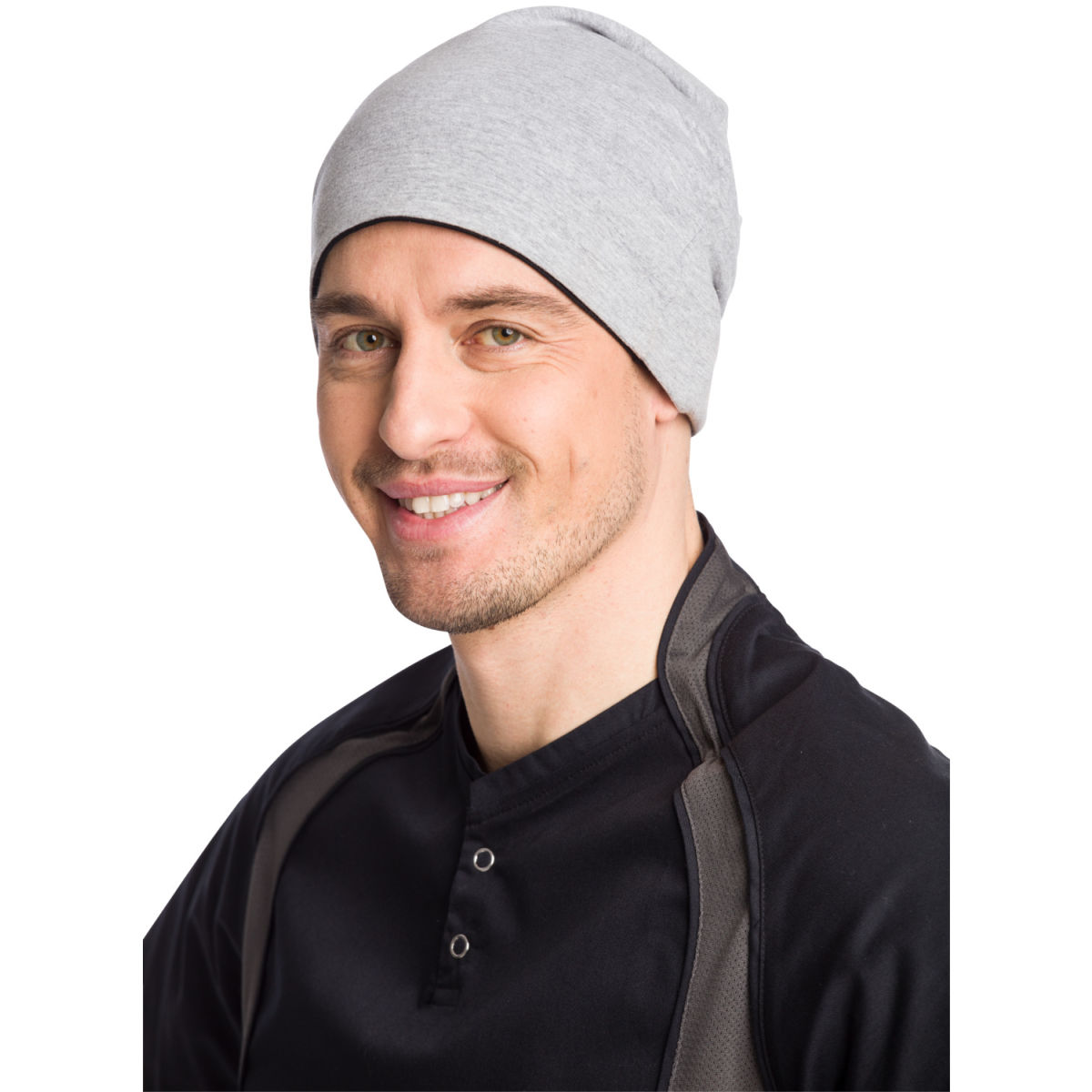 Gorro Kim PULSIVA; Talla universal; negro/gris jaspeado; 2 pz. / Paquete