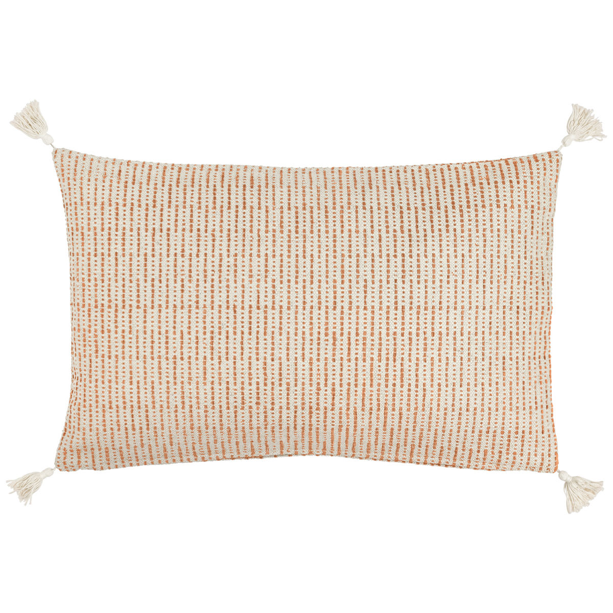 ERWIN M. Kissenhülle Torano fein gestreift 30x50 cm (BxL); creme/terrakotta