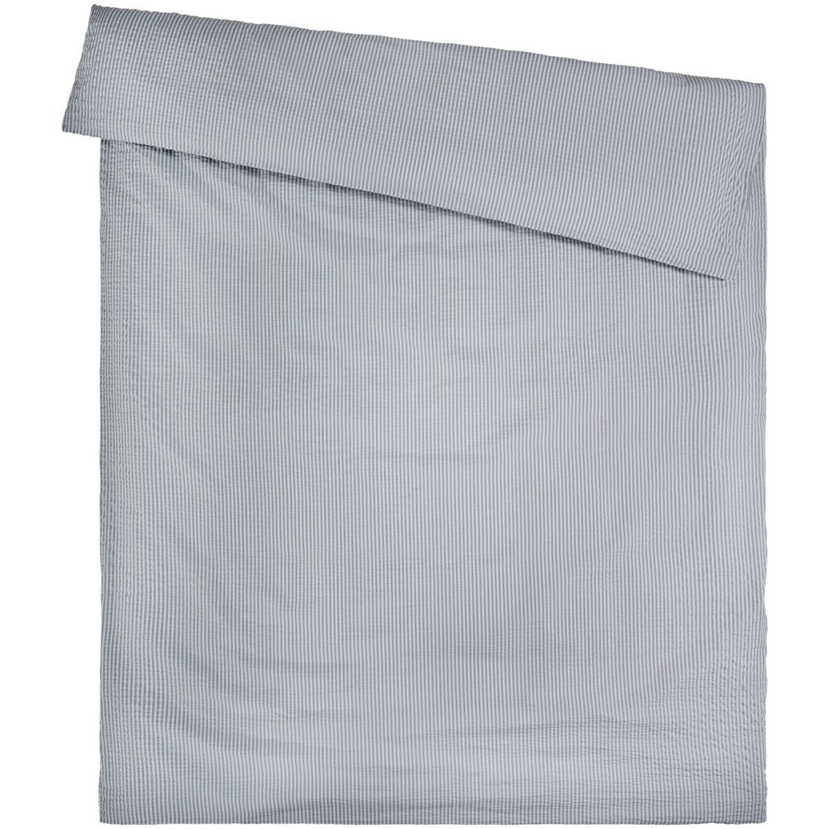Copripiumino Den Haag Seersucker ERWIN M.; 135x200 cm (LxL); grigio