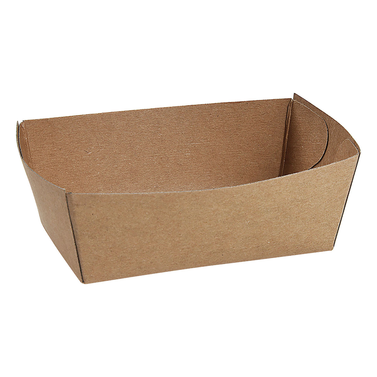 Snackschale mit Fettbarriere WIMEX; 250 ml, 10x6x4 cm (LxLxH); marrone; rettangolare; 250 pz. / confezione