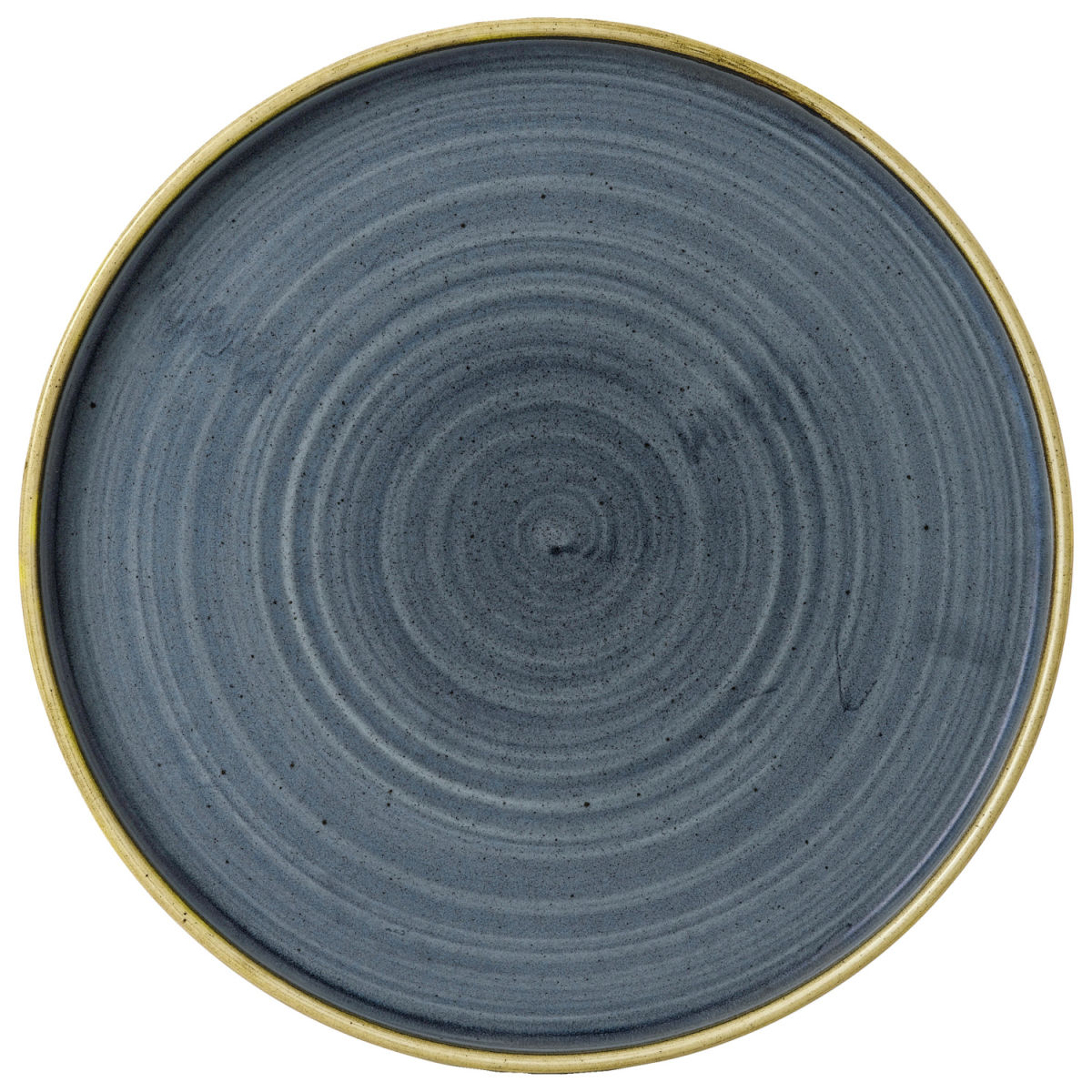 Churchill Plat bord Stonecast Blueberry met opstaande rand; 26x2 cm (&Oslash;xH); blauw/bruin; rond; 6 stuk / verpakking