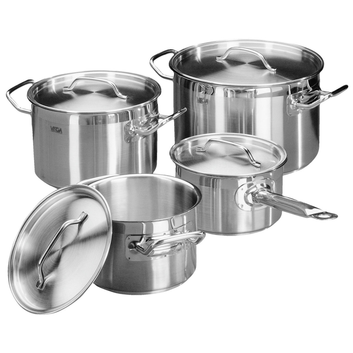 VEGA Kochtopf-Set Professional 8-teilig silber
