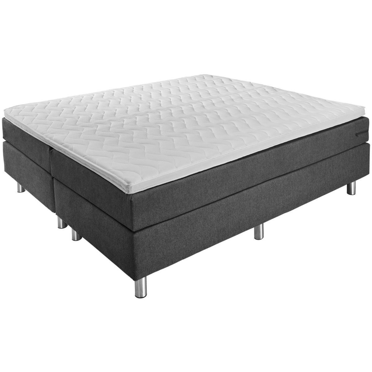 Letto componibile Basic Tessuto da arredo, senza testiera ERWIN M.; 180x200x63 cm (LxLxH); antracite; duro