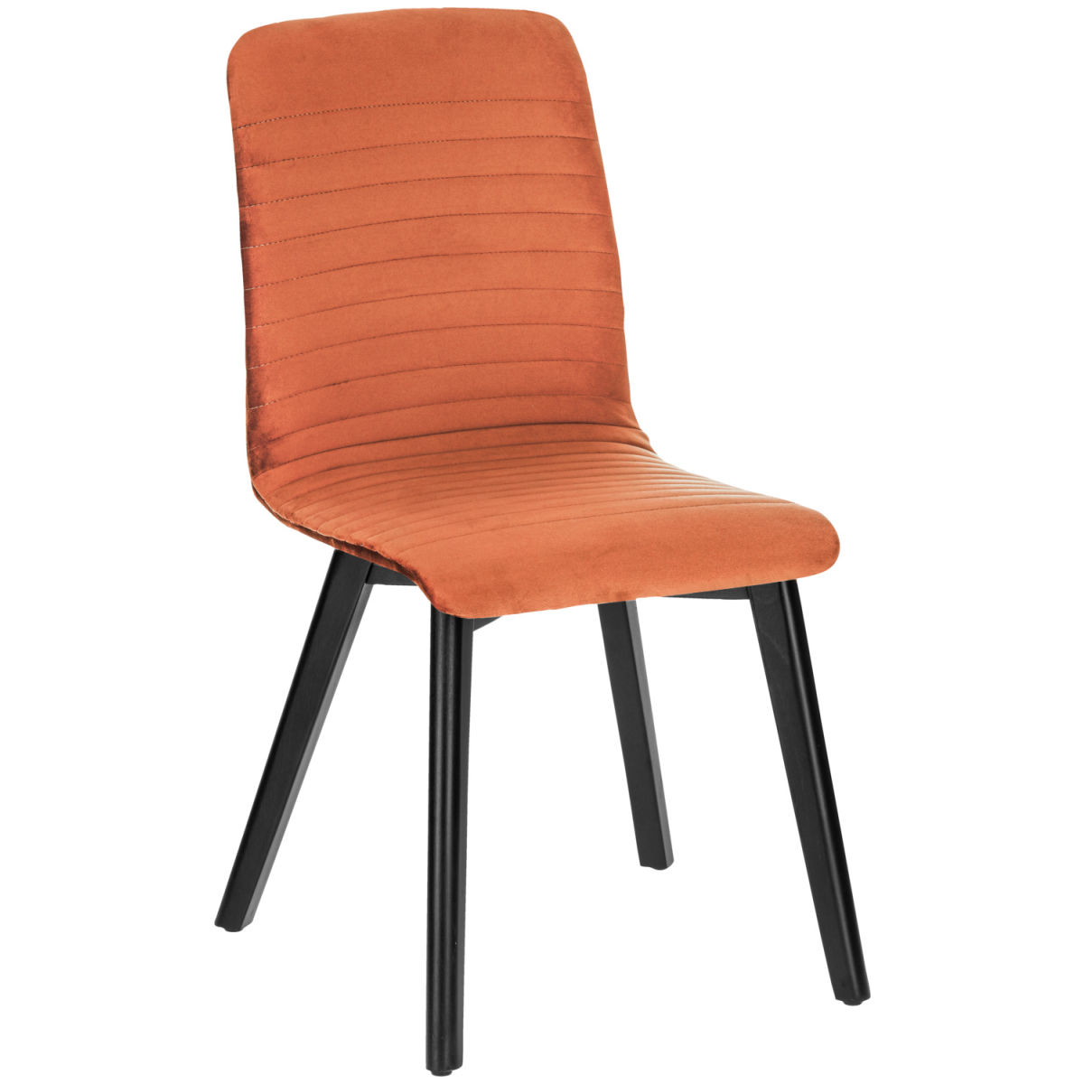 Sedia Charlie PULSIVA; 43x57x89 cm (LxPxH); seduta terracotta, struttura nero; 2 pz. / confezione