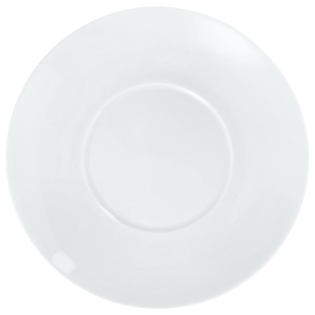 PULSIVA Kaffee-Untertasse Coupe 15.5x2 cm (ØxH); weiß; rund; 6 Stück / Pack