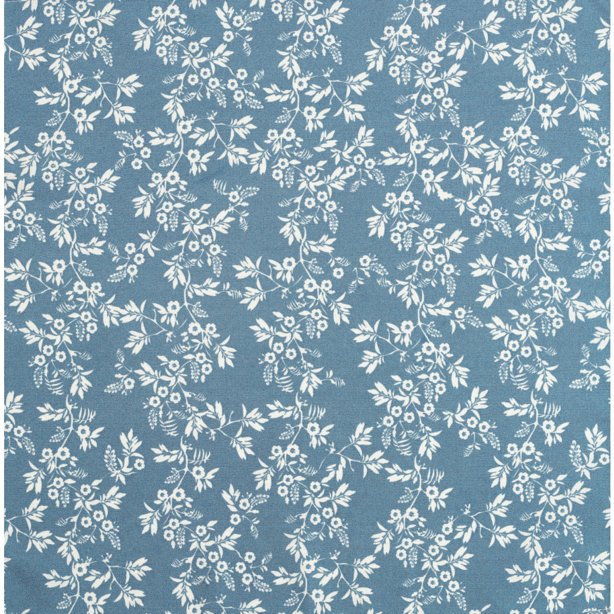 Tessuto al metro Alicante a fiori ERWIN M.; 300 cm (L); blu/bianco