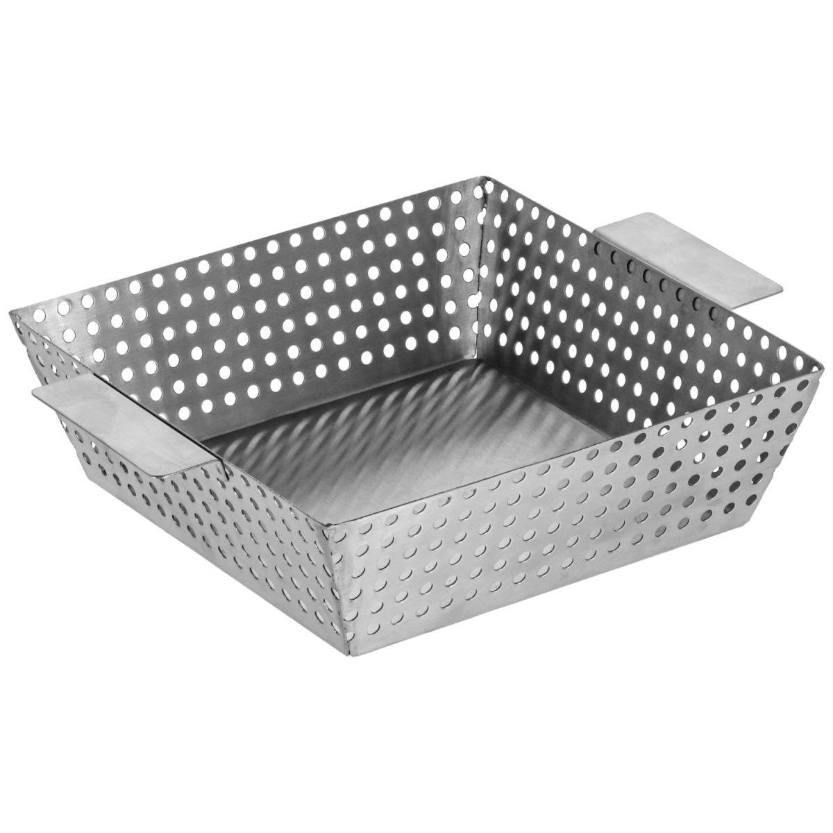 Cestino pane/frutta Livenza PULSIVA; 20x20x5 cm (LxLxH); argento; quadrata