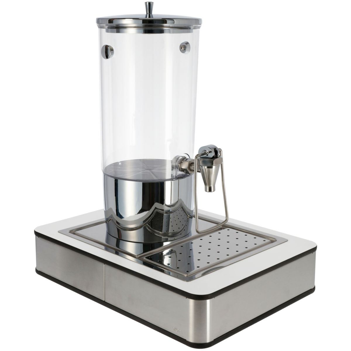 Distributore succhi Fundale bianco singolo 1/2 VEGA; 42.5x31.5x50.5 cm (LxLxH); bianco/trasparente/acciaio inox
