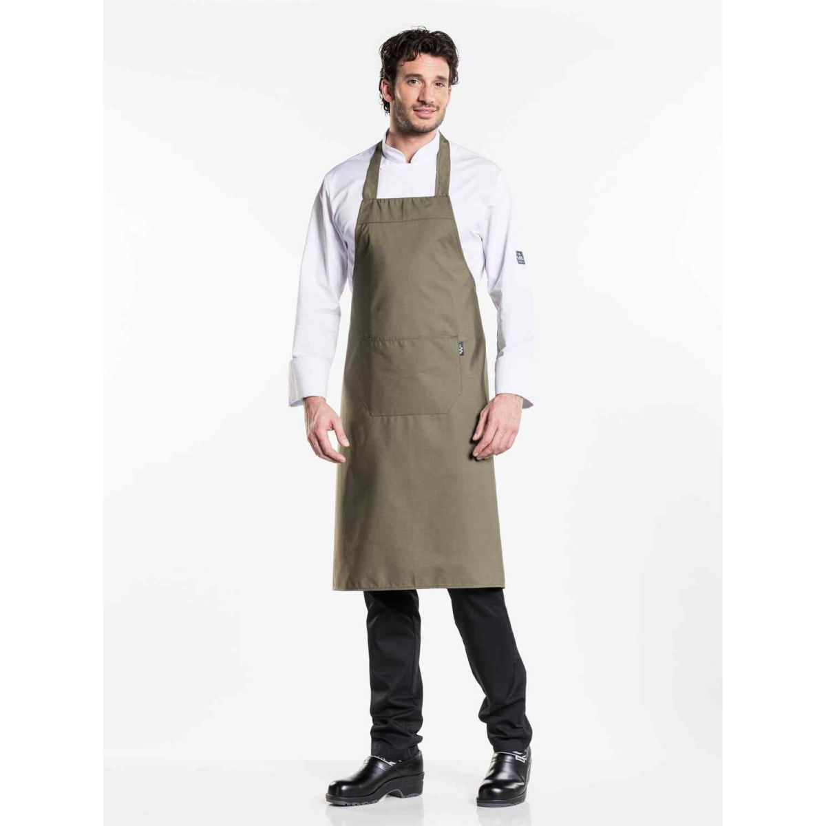 Chaud Devant Latzschürze Dark Olive W75 – L100 100x75 cm (LxB); oliv