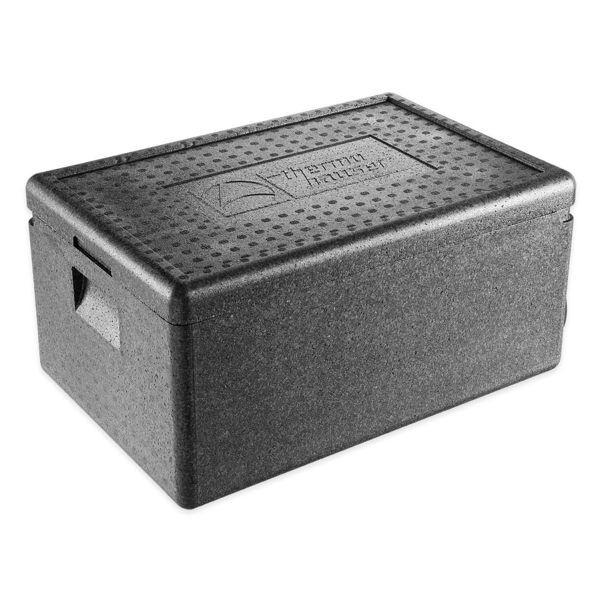 thermohauser EPP-Thermobox, Inlay GN 1/1, schwarz, 60,0x40,0x30,0 cm, 48,5 L, herausnehmbarer Innenbehälter (PE) 48.5 l, 60x40x30 cm (LxBxH); schwarz