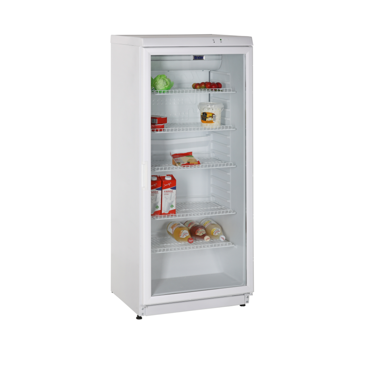 KBS Glastürkühlschrank CD 291 290 l, 60x145x60 cm (BxHxT); weiß