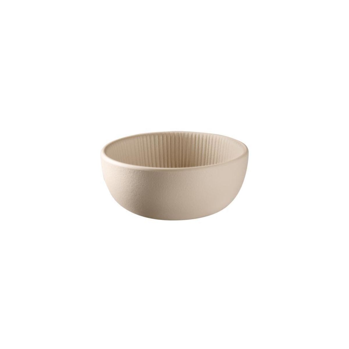 APS Schale -NERO- , 14,5 x 12,5 cm, H: 8 cm , Melamin, sand , 0,3 Liter ,; 100 ml, 8.5x8.5x3.5 cm (LxBxH); beige; rund