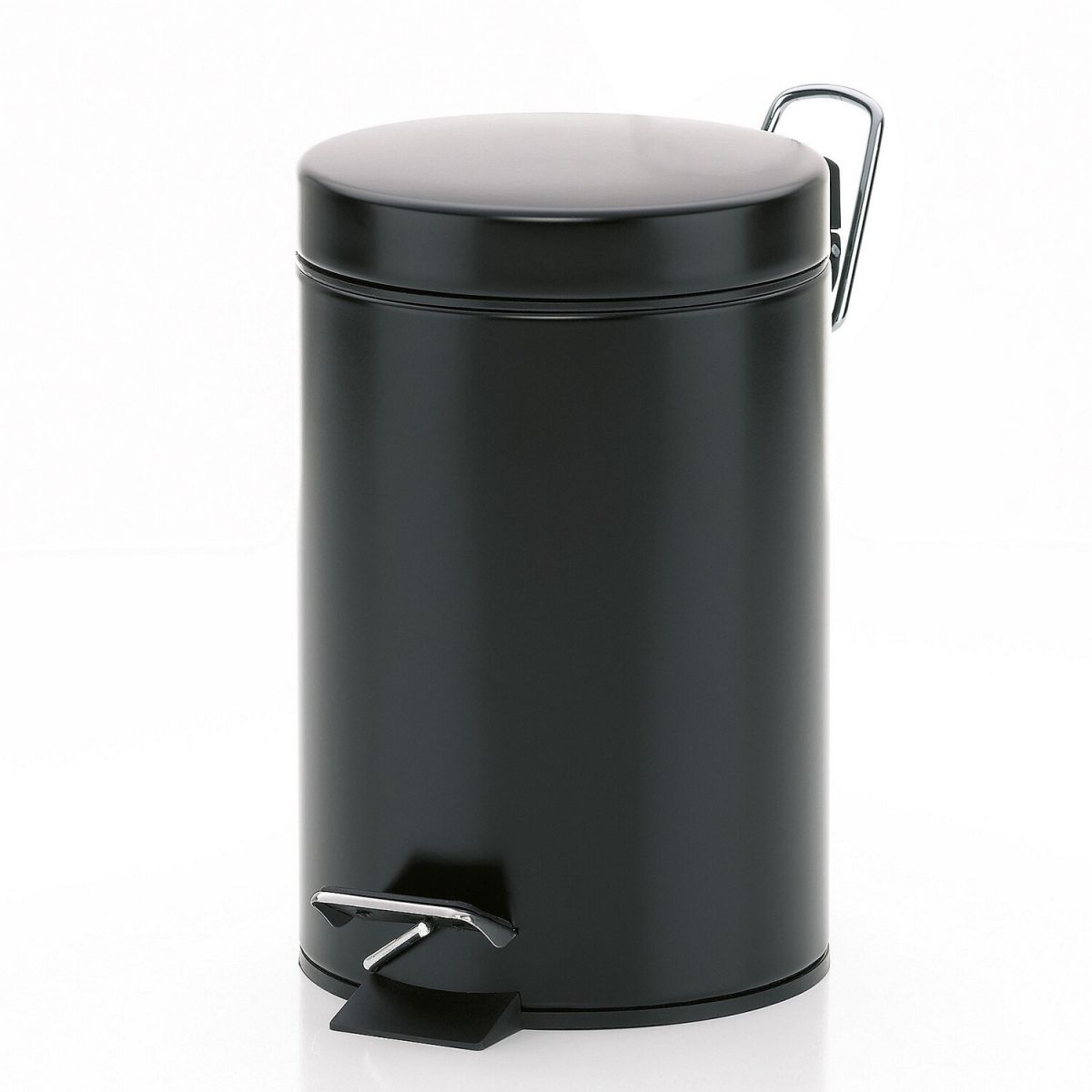Cestino portarifiuti Monaco in metallo kela; 3000 ml, 17x26 cm (ØxH); nero